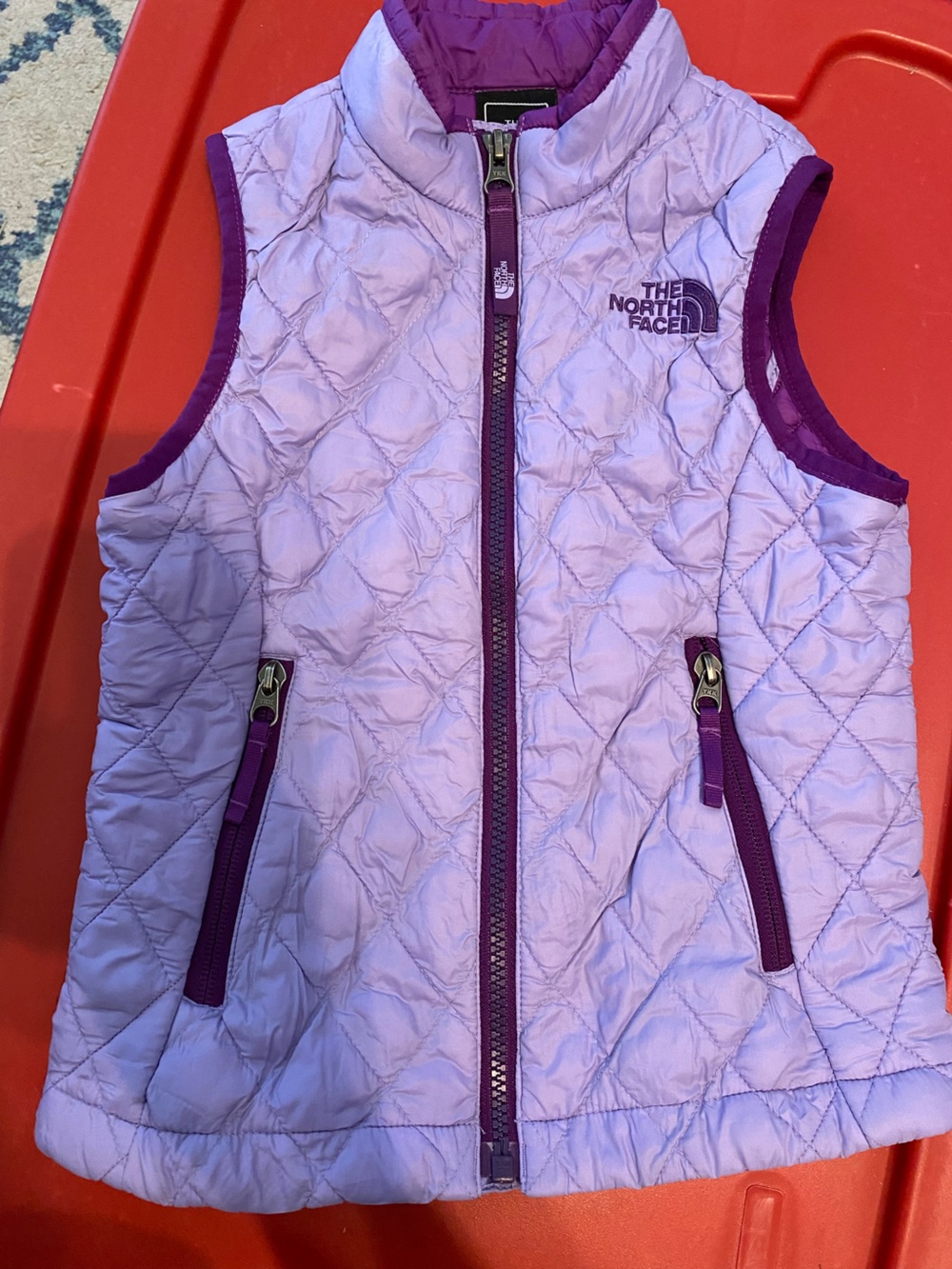 The North Face Girls Purple Quilted Jacket